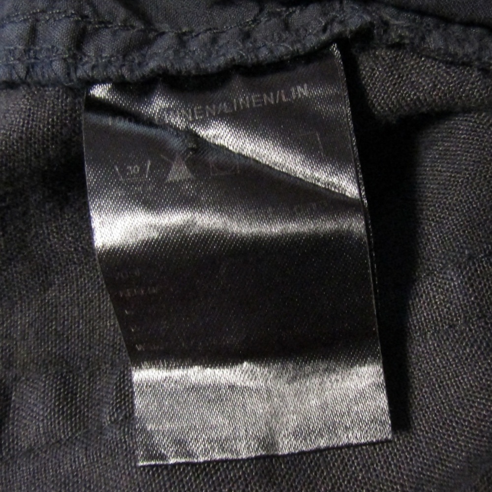 NTS Black Linen Leona Capri Pants Size 36 - US 4 - Picture 8 of 8